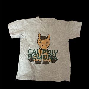 Grey Cal Poly Pomona kids tee size 5/6T